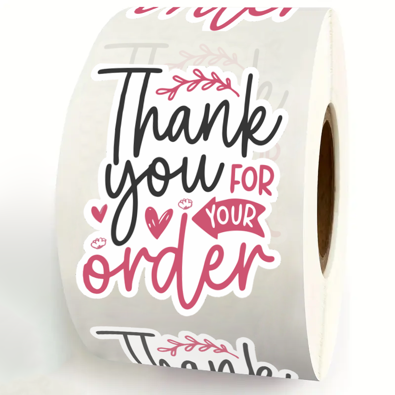 Sticker Label Roll - 200Piece/roll Thank You for Your Order