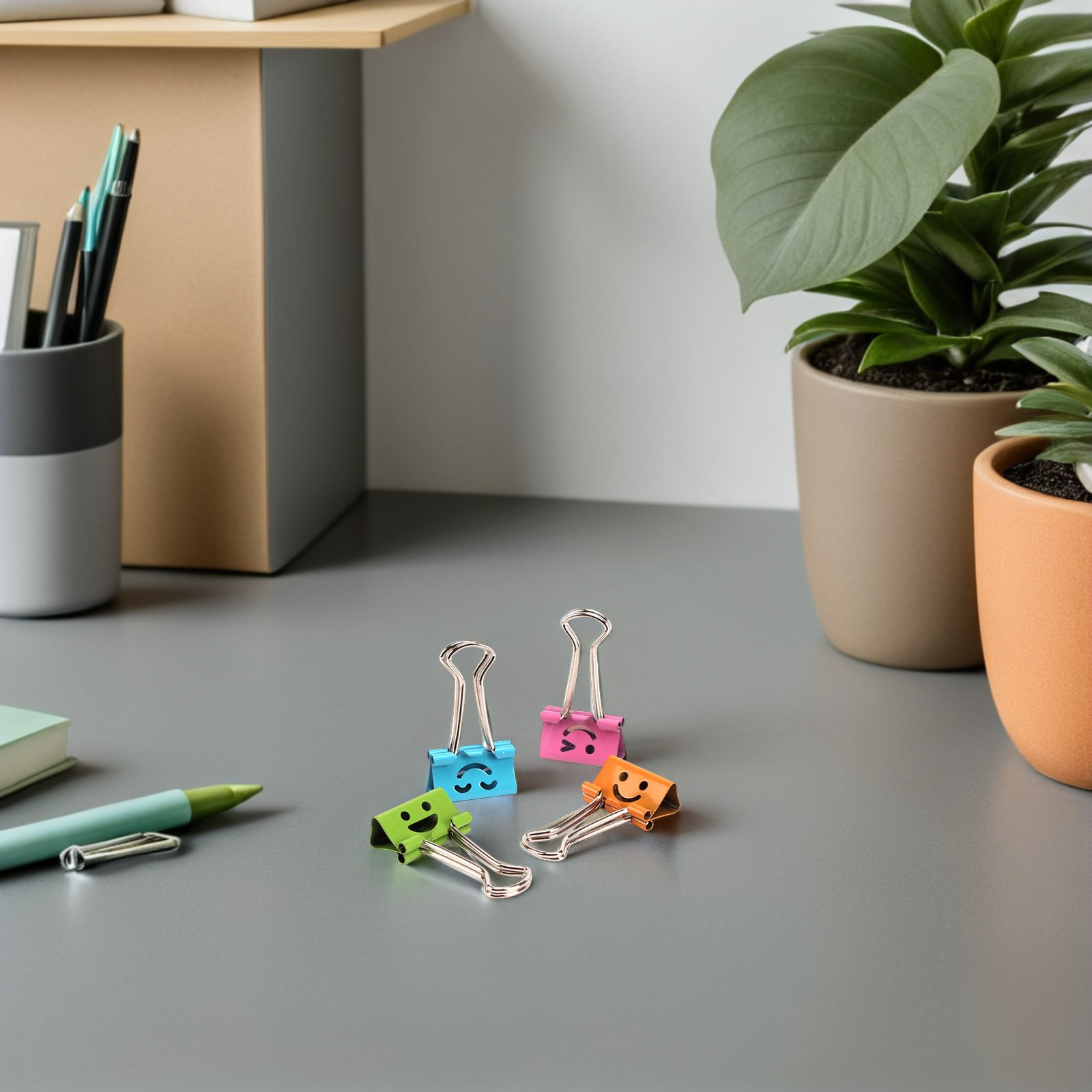 40Pcs Assorted Color Long Tail - Binder Clip Assorted ulasan dan harga