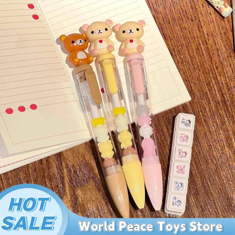 Rilakkuma Bear Sister Gel Pen  - Stationery Supplier ulasan dan harga