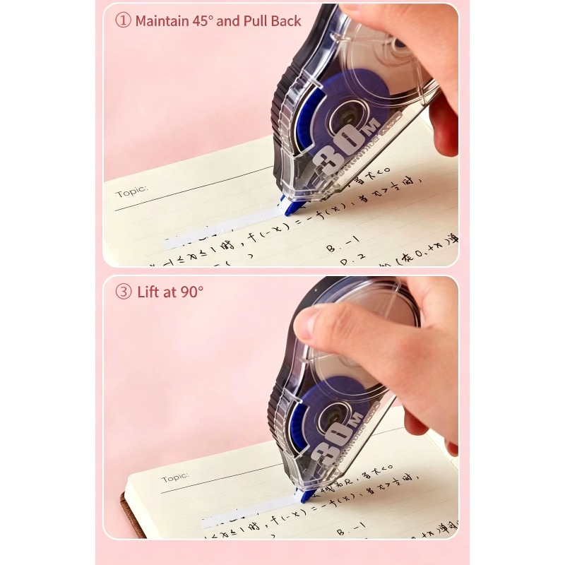 Correction Tape 3/5Pcs Correct - Correction Tape Roller ulasan dan harga