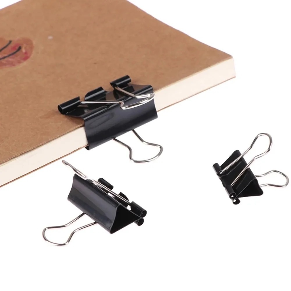 10Pcs Foldback Metal Binder Cl - Binder Clip Assorted ulasan dan harga