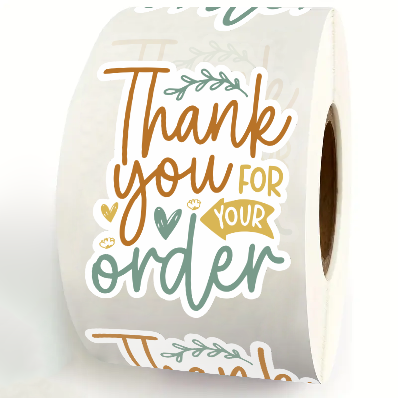 200Piece/roll  Thank You for Y - Sticker Label Roll ulasan dan harga