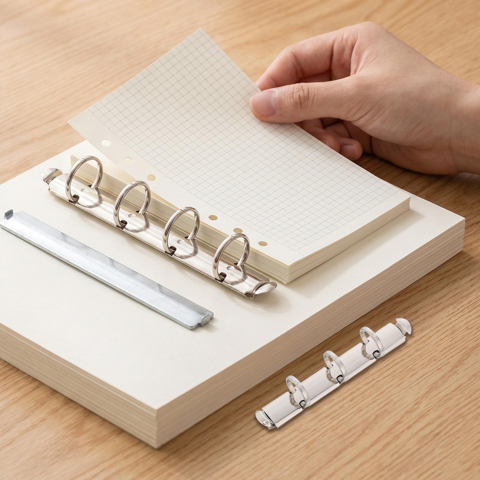1 Set Metal Loose Leaf Binder  - Binder Clip Assorted ulasan dan harga
